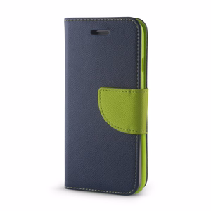 Smart Fancy ümbris Motorola Moto E22 jaoks roheline-sinine