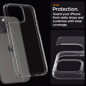 SPIGEN ümbris ULTRA HYBRID jaoks IPHONE 16 Pro crystal clear