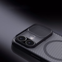 Nillkin CamShield Pro MagSafe Compatible Ümbris jaoks iPhone 17 - Läbipaistev Must