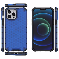 Honeycomb Case soomuskaitse TPU kaitsekattega iPhone 13 Pro Maxile sinine