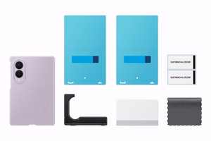 Samsung Galaxy Z Fold8 silikoonist magnetümbris 2 peegeldusvastase kilega, lavendlilla