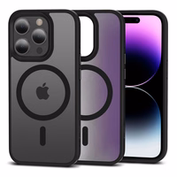 Tech-Protect MagMat MagSafe Ümbris jaoks iPhone 15 Pro Max - Matte must