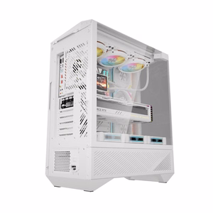 Darkflash DY460 computer ümbris (Valge) + 4 ARGB fans