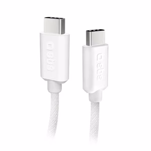 SBS TECABLETISSUETCCG USB-C - USB-C 1.5m 60W braided kaabel - hall