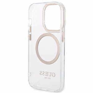 Guess GUHMP14LHTRMD iPhone 14 Pro 6.1 "kuldne / kuldne hard ümbris Metal Outline Magsafe