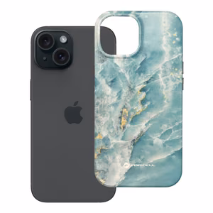 Ümbris jaoks iPhone 15 Forcell F-Protect Mirage compatible with Magsafe Military Drop-Test roheline marble