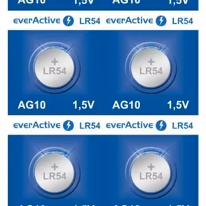 Mini aluselised akud everActive G10 LR1130 LR54 10 tk.