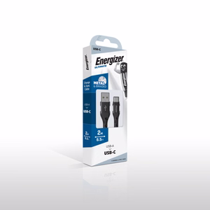 Energizer Ultimate C520CKBK USB-A–USB-C laadimis- ja andmekaabel, 2 m, must