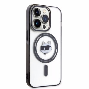 Karl Lagerfeld KLHMP15XHCHNOTK iPhone 15 Pro Max 6.7" прозрачный жёсткий чехол IML Choupette`s Head MagSafe