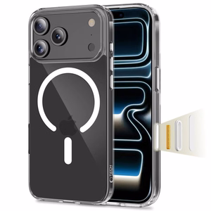 Tech-Protect Flexair Hybrid CC MagSafe Ümbris jaoks iPhone 17 Pro Max - Läbipaistev