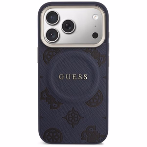 Guess Peony Hot Stamp MagSafe Ümbris for iPhone 17 Pro Max - sinine