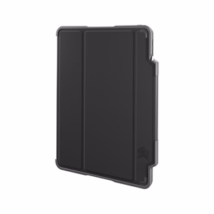 STM Dux Plus vastupidav MIL-STD-810G ümbris Apple Pencil hoidjaga iPad Air 11 M3 2025 / M2 2024 / iPad Air 10.9 5-4 gen 2022-2020 jaoks, must