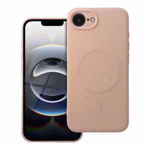 SILICONE MAG ÜMBRIS compatible with MagSafe jaoks IPHONE 16e roosa