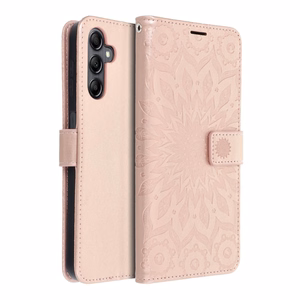 MEZZO Book ümbris jaoks SAMSUNG A14 4G / A14 5G mandala rose kuldne