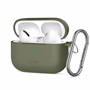 Tech-Protect Силиконовый чехол Hook для AirPods Pro - оливковый