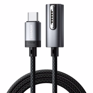 USB kaabel Essager Zeus must Magnetic Magsafe3 200cm
