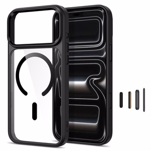 Tech-Protect Magmat MagSafe CC ümbris mudelile iPhone 17 Pro Max / 18 Pro Max – läbipaistev must