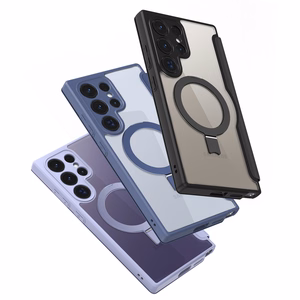 Dux Ducis Skin X Pro ümbris with flap and magnetic ring jaoks Samsung S24 Ultra - must