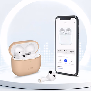 Tech-Protect Silicone Ümbris jaoks Apple AirPods 4 - Beige