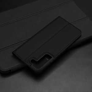 Dux Ducis Skin Pro Holster Cover Flip Cover Samsung Galaxy S22 + (S22 Plus) jaoks kuldne