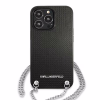 Karl Lagerfeld Monogram Plaque Ümbris jaoks iPhone 13 Pro / 13 6.1" - Blackx