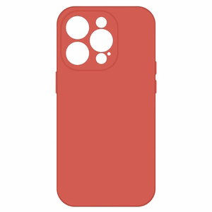 Силиконовый чехол Tel Protect Premium для iPhone 15 Pro Max коралловый