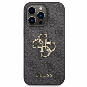 Guess 4G suur metallist logo ümbris iPhone 14 Pro Max'ile - hall