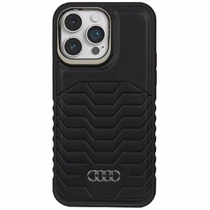 Audi чехол из синтетической кожи с MagSafe для iPhone 15 Pro Max - чёрный