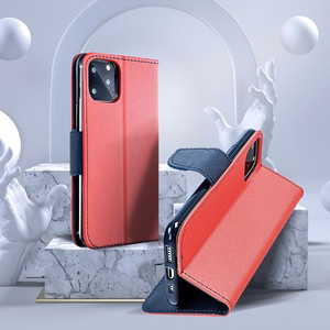 FANCY Kaaned Ümbris jaoks XIAOMI Redmi Note 13 Pro Plus 5G punane / tumesinine