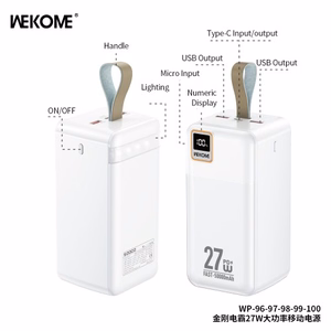 Akupank WK Design „WP-97“ valge 50000mAh (27W)