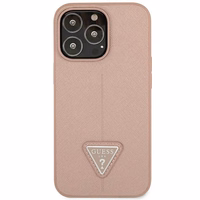 Guess GUHCP14XPSATLP iPhone 14 Pro Max 6,7 "roosa / roosa hardcase SaffianoTriangle Logo
