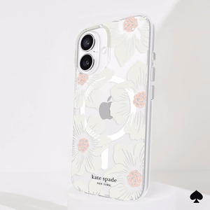 Kate Spade New York Protective MagSafe - Case for iPhone 16 (Hollyhock Floral)