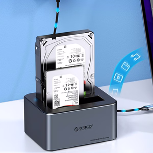 Orico 6646C3-C 4-pesaline dokkimisjaam võrguühenduseta kloonimisfunktsiooniga 2.5"/3.5" SATA HDD/SSD - hall