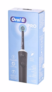 Oral-B Vitality Pro täiskasvanutele mõeldud laetav elektriline hambahari, 1 harjapea, 3 puhastusrežiimi, must