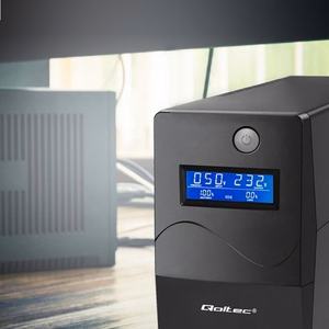 Qoltec Monolith katkematu toiteallikas (UPS) topeltkonversioon (Online) 0.45 kVA 240 W 2 AC pistikupesa