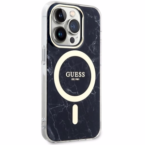 Guess GUHMP14XPCUMAK iPhone 14 Pro Max 6.7" black/black hardcase Marble MagSafe