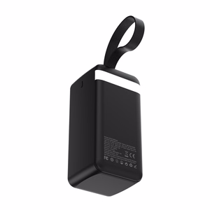 Wozinsky W8-B 50000mAh 30W akupank, 2xUSB-A, 2xUSB-C, USB micro, taskulambiga, must