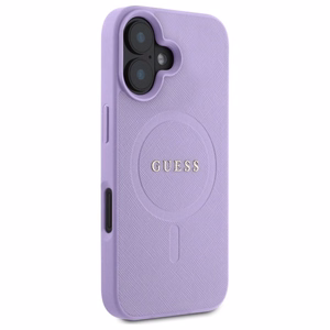 Guess Saffiano MagSafe iPhone 16 Ümbris - lilla