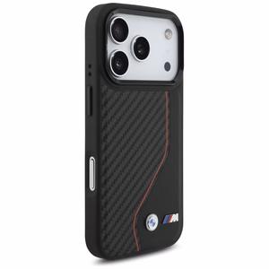 BMW M Carbon Line & Logo MagSafe Ümbris jaoks iPhone 17 Pro - Punane