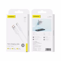 FONENG kaabel XS07 USB-C 3A 1M valge