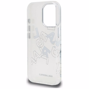 Karl Lagerfeld IML Sketched Graphic Ümbris jaoks iPhone 16 Pro - Clear