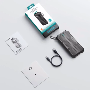 Akupank Joyroom JR-L016 must 10000mAh (PD / QC3.0) + integreeritud 3in1 kaabel