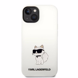 Karl Lagerfeld KLHMP14MSNCHBCH iPhone 14 Plus 6.7" hardcase valge/valge Silicone Choupette MagSafe
