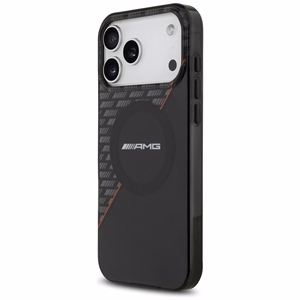 Mercedes AMG IML Double Layer Rhombs ümbris seadmele iPhone 18 Pro Max / 17 Pro Max, MagSafe-ühilduv – must ja punane