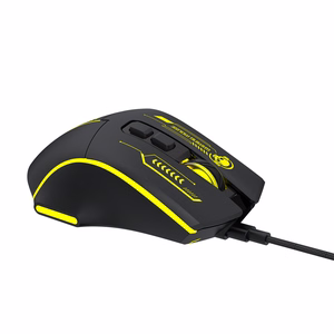 Wozinsky WMGK-1181W Wired Optical Gaming Mouse 7200 DPI with Backlight - Black and Yellow