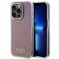 Guess GUHCP15XHDECMP iPhone 15 Pro Max 6.7" roosa/roosa hardcase IML Faceted Mirror Disco Iridescent