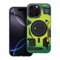 Ümbris jaoks iPhone 16 PRO MAX Forcell F-Protect Levels Dual Layer 4D technology compatible with Magsafe Military Drop-Test cyber roheline