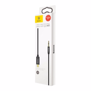 Baseus cable audio Yiven M01 USB-C - jack 3,5 mm 1,2 m must