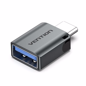 Vention USB-C isane kuni USB 3.0 emane OTG adapter, hall, alumiiniumsulam