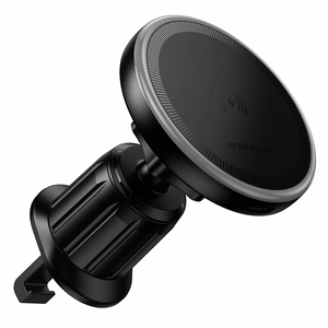 Borofone autohoidja BH224 Flash magnetiline induktsioonlaadimisega õhuventilatsiooni musta värvi